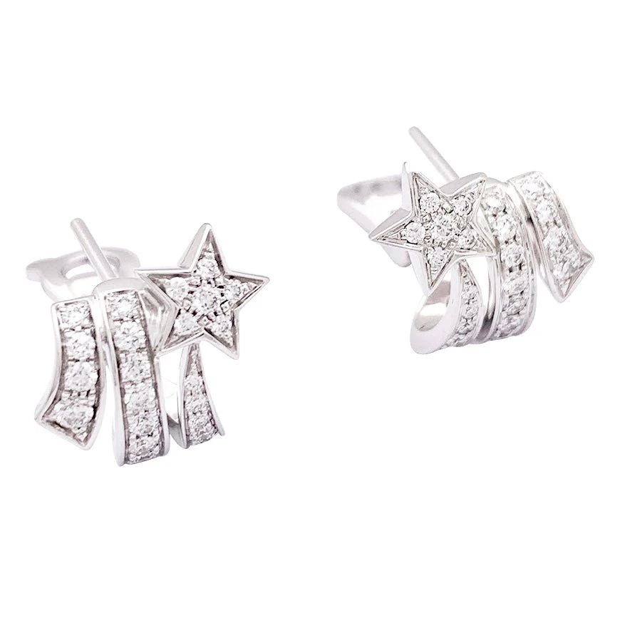 Miller Boucles D'oreilles CHANEL "Etoile Filante" En Or Blanc Et Diamants 3 Miller Boucles D'oreilles CHANEL "Etoile Filante" En Or Blanc Et Diamants – Image 3