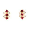 Miller Boucles D'oreilles CHAUMET En Or Jaune, Rubis Et Diamants -Castafiore Boutique boucles doreilles chaumet en or jaune rubis et diamants 579849