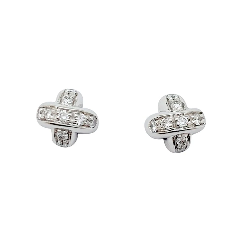 Miller Boucles D'oreilles CHAUMET, "Liens" En Or Blanc Et Diamants 3 Miller Boucles D'oreilles CHAUMET, "Liens" En Or Blanc Et Diamants – Image 3