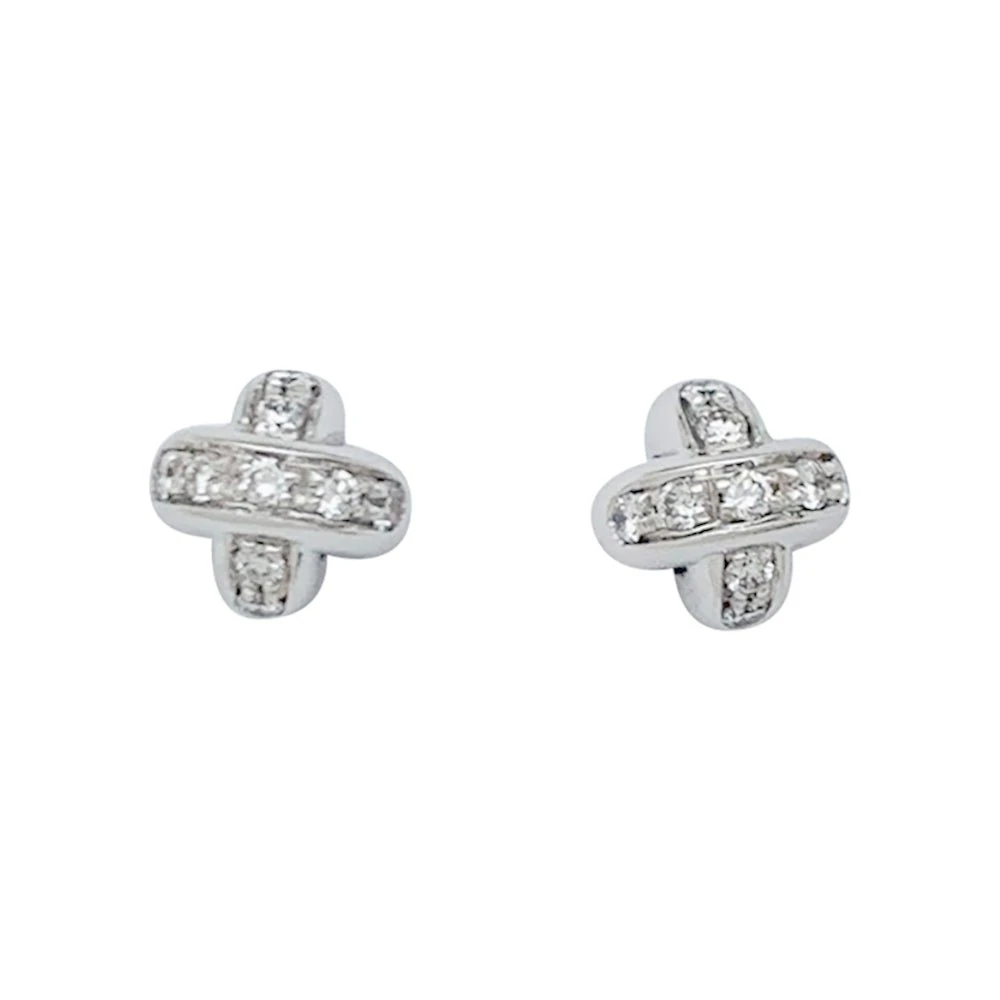 Miller Boucles D'oreilles CHAUMET, "Liens" En Or Blanc Et Diamants 4 Miller Boucles D'oreilles CHAUMET, "Liens" En Or Blanc Et Diamants – Image 4