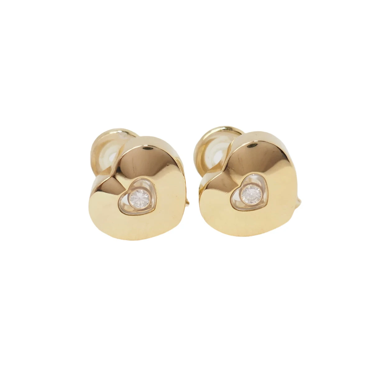 Boucles D'oreilles CHOPARD "Happy Diamonds" En En Or Jaune Et Diamants 1 Boucles D'oreilles CHOPARD "Happy Diamonds" En En Or Jaune Et Diamants
