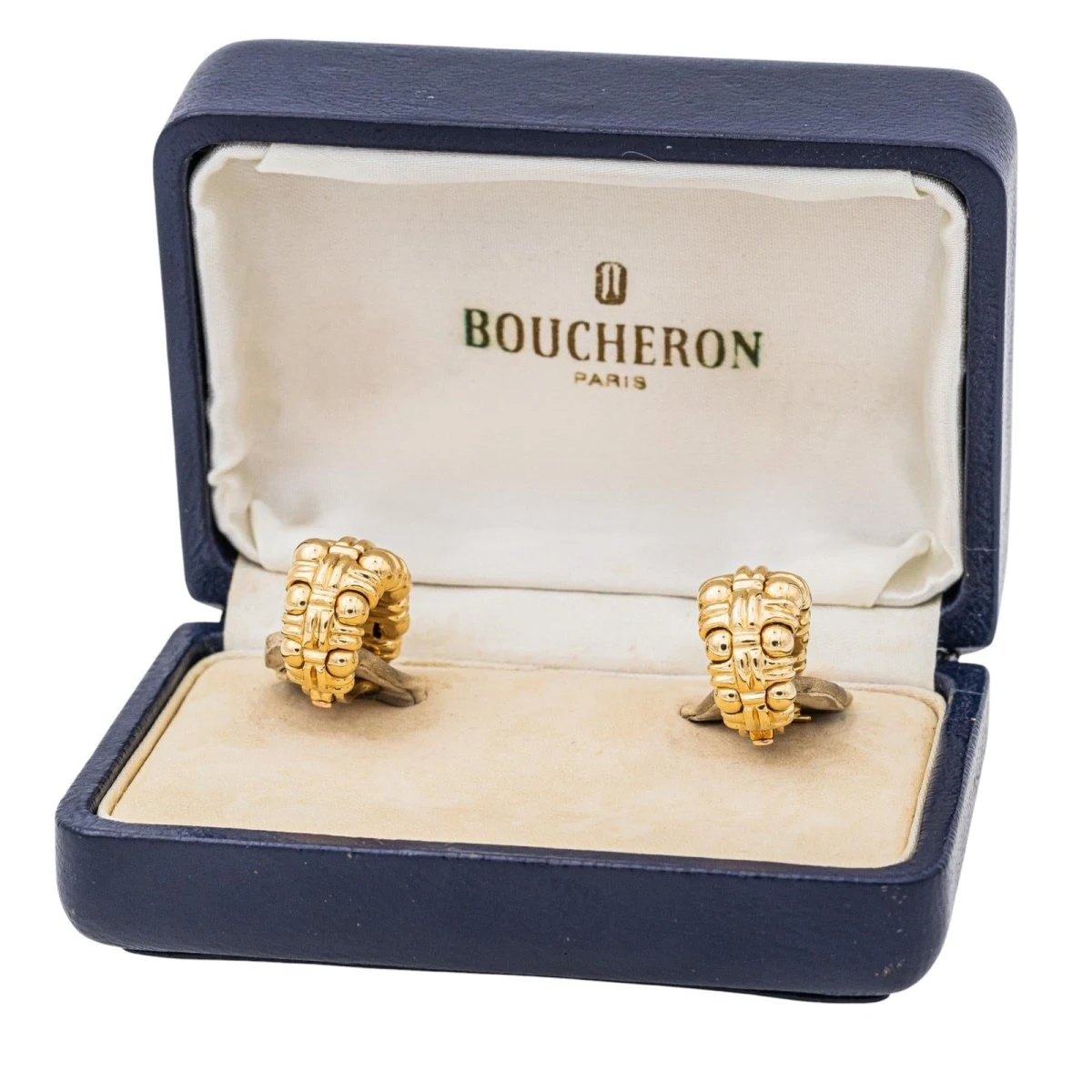 Boucles D'oreilles Clip BOUCHERON "Boules Croisées" En Or Jaune 3 Boucles D'oreilles Clip BOUCHERON "Boules Croisées" En Or Jaune – Image 3