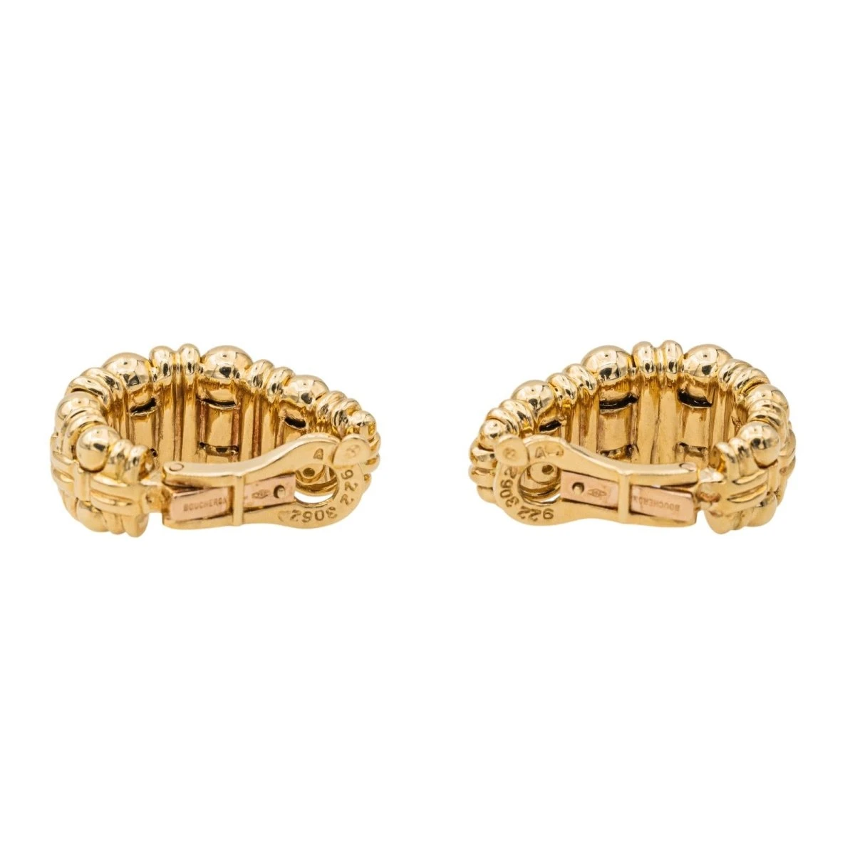 Boucles D'oreilles Clip BOUCHERON "Boules Croisées" En Or Jaune 6 Boucles D'oreilles Clip BOUCHERON "Boules Croisées" En Or Jaune – Image 6