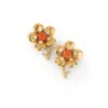 Boucles D'oreilles Clip CHAUMET En Or Jaune, Corail Rose Et Diamants -Castafiore Boutique boucles doreilles clip chaumet en or jaune corail rose et diamants 288034