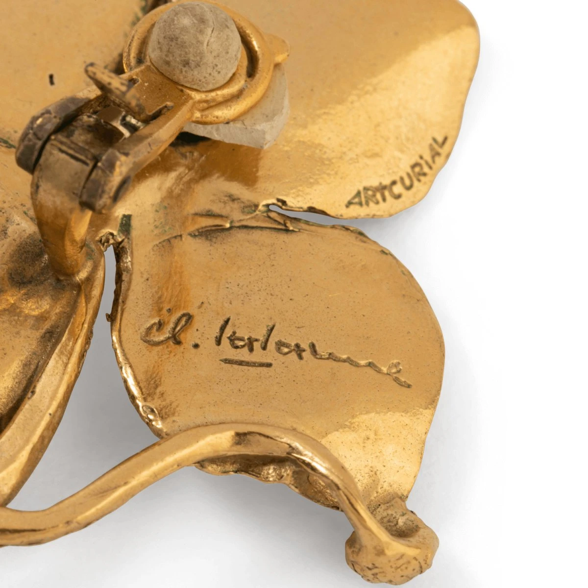 Boucles D'oreilles Clip CLAUDE LALANNE "Hydrangeas" En Bronze Doré 6 Boucles D'oreilles Clip CLAUDE LALANNE "Hydrangeas" En Bronze Doré – Image 6