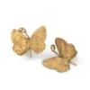 Boucles D'oreilles Clip CLAUDE LALANNE "Papillons" En Bronze Doré -Castafiore Boutique boucles doreilles clip claude lalanne papillons en bronze dore 337384