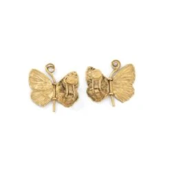 Boucles D'oreilles Clip CLAUDE LALANNE "Papillons" En Bronze Doré -Castafiore Boutique boucles doreilles clip claude lalanne papillons en bronze dore 842250