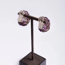 Osprey Boucles D'oreilles Clip DE GRISOGONO En Or Blanc Et Améthystes -Castafiore Boutique boucles doreilles clip de grisogono en or blanc et amethystes 897113