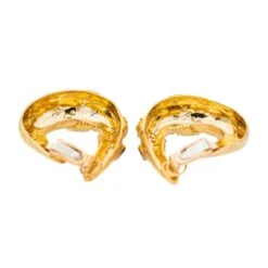 Boucles D'oreilles Clip En Or Jaune, Lapis Lazuli Et Diamants -Castafiore Boutique boucles doreilles clip en or jaune lapis lazuli et diamants 750047