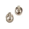 Boucles D'oreilles Clip HERMÈS "Vendôme" En Argent