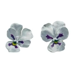 Boucles D'oreilles Clip JAR "Pensées" En Aluminium Et Or Rose -Castafiore Boutique boucles doreilles clip jar pensees en aluminium et or rose 843150