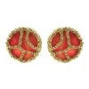 Boucles D'oreilles Clip MAUBOUSSIN En Or Jaune Et Corail -Castafiore Boutique boucles doreilles clip mauboussin en or jaune et corail 348481