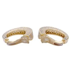 Miller Boucles D'oreilles Clip O.J Perrin, "Arena" En Or Jaune Et Diamants -Castafiore Boutique boucles doreilles clip oj perrin arena en or jaune et diamants 992646