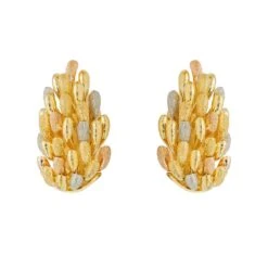 Boucles D'oreilles Clip Trois Ors