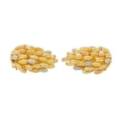 Boucles D'oreilles Clip Trois Ors -Castafiore Boutique boucles doreilles clip trois ors 668263