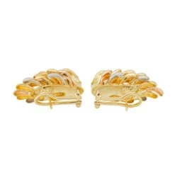 Boucles D'oreilles Clip Trois Ors -Castafiore Boutique boucles doreilles clip trois ors 692251