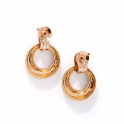 Boucles D'oreilles Clip VAN CLEEF & ARPELS En Or Jaune Et Diamants -Castafiore Boutique boucles doreilles clip van cleef arpels en or jaune et diamants 841634