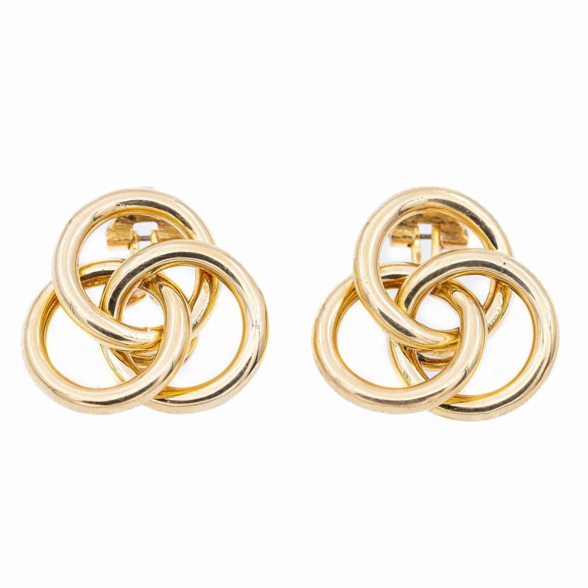 Boucles D'oreilles Clips CARTIER En Or Jaune 1 Boucles D'oreilles Clips CARTIER En Or Jaune