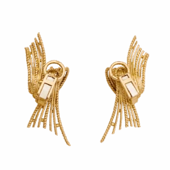 Miller Boucles D'oreilles Clips En Or Jaune Et Perles -Castafiore Boutique boucles doreilles clips en or jaune et perles 8507086