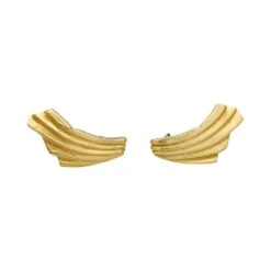 Miller Boucles D'oreilles Clips LALAOUNIS "Drapé" En Or Jaune -Castafiore Boutique boucles doreilles clips lalaounis drape en or jaune 112766