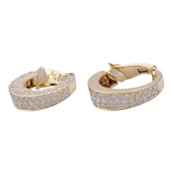 Miller Boucles D'oreilles Clips O.J PERRIN, En Or Jaune Et Diamants -Castafiore Boutique boucles doreilles clips oj perrin en or jaune et diamants 240193