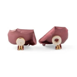 Boucles D'oreilles Clips Pétales De Rose JAR En Aluminium Et Or Jaune -Castafiore Boutique boucles doreilles clips petales de rose jar en aluminium et or jaune 570709