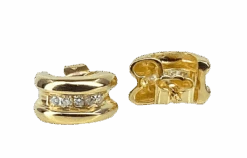 Boucles D'oreilles Clous En Or Jaune Et Diamants 4 Boucles D'oreilles Clous En Or Jaune Et Diamants -Castafiore Boutique boucles doreilles clous en or jaune et diamants 582759