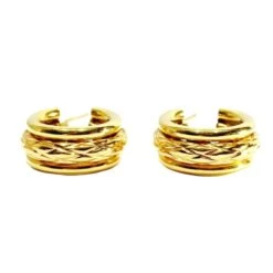 Boucles D'oreilles Créole En Or Jaune -Castafiore Boutique boucles doreilles creole en or jaune 566922