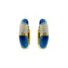 Boucles D'oreilles Créoles CARTIER En Or Jaune, Lapis-lazuli Et Diamants -Castafiore Boutique boucles doreilles creoles cartier en or jaune lapis lazuli et diamants 397705