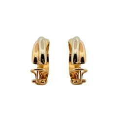 Boucles D'oreilles Créoles CARTIER "Trinity" En 3 Ors -Castafiore Boutique boucles doreilles creoles cartier trinity en 3 ors 671522