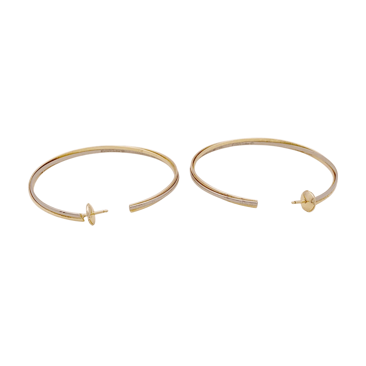 Miller Boucles D'oreilles Créoles CARTIER "Trinity" En Or Jaune, Or Blanc Et Or Rose 5 Miller Boucles D'oreilles Créoles CARTIER "Trinity" En Or Jaune, Or Blanc Et Or Rose – Image 5