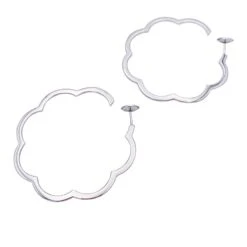 Miller Boucles D'oreilles Créoles CHANEL "Profil De Camélia" En Or Blanc -Castafiore Boutique boucles doreilles creoles chanel profil de camelia en or blanc 731616