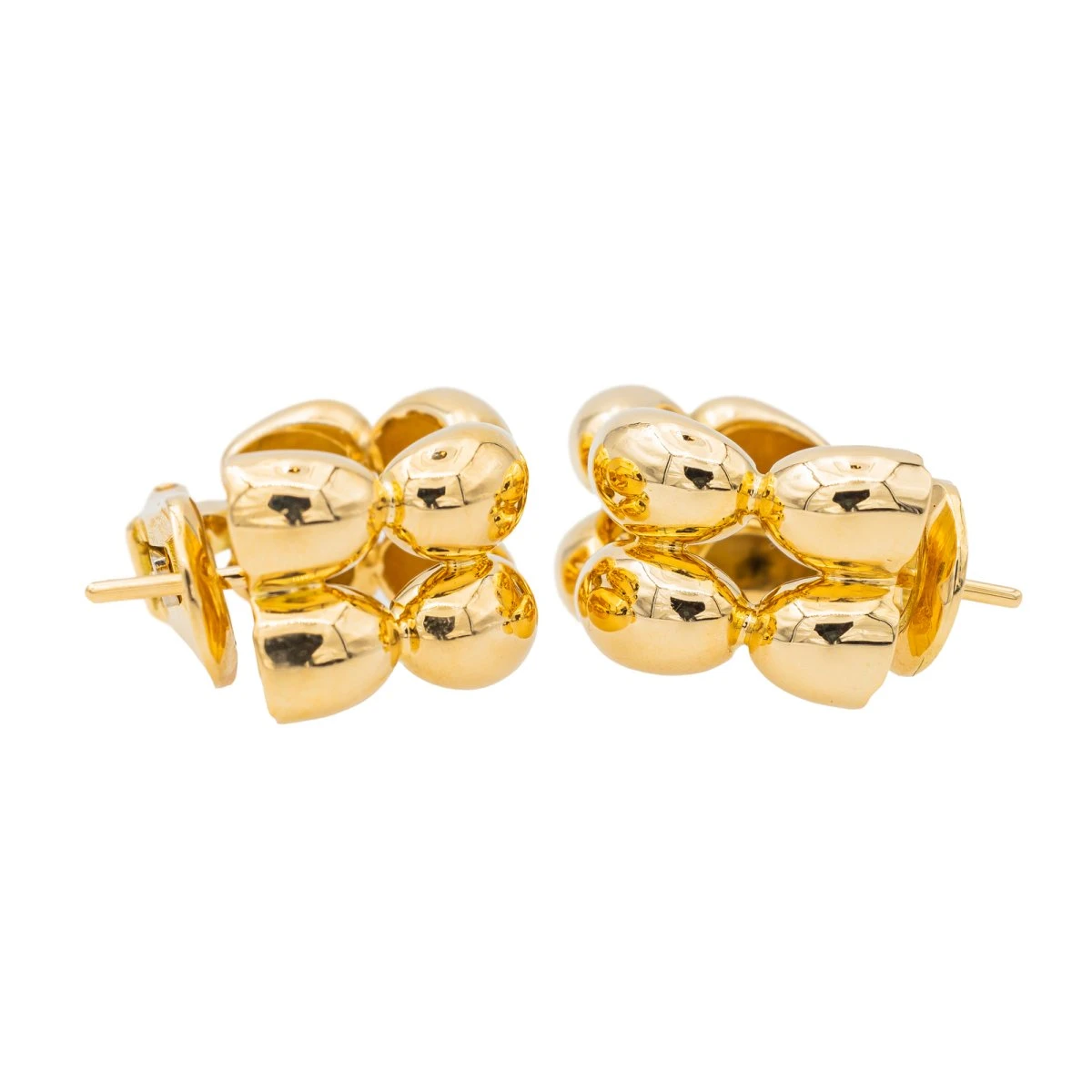 Boucles D'oreilles Créoles CHAUMET "Magellan" En Or Jaune 3 Boucles D'oreilles Créoles CHAUMET "Magellan" En Or Jaune – Image 3