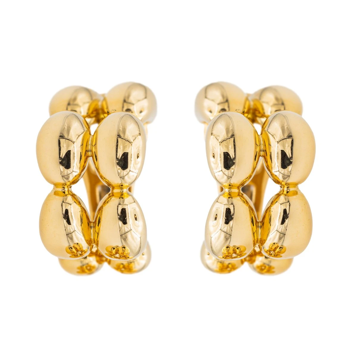 Boucles D'oreilles Créoles CHAUMET "Magellan" En Or Jaune 1 Boucles D'oreilles Créoles CHAUMET "Magellan" En Or Jaune