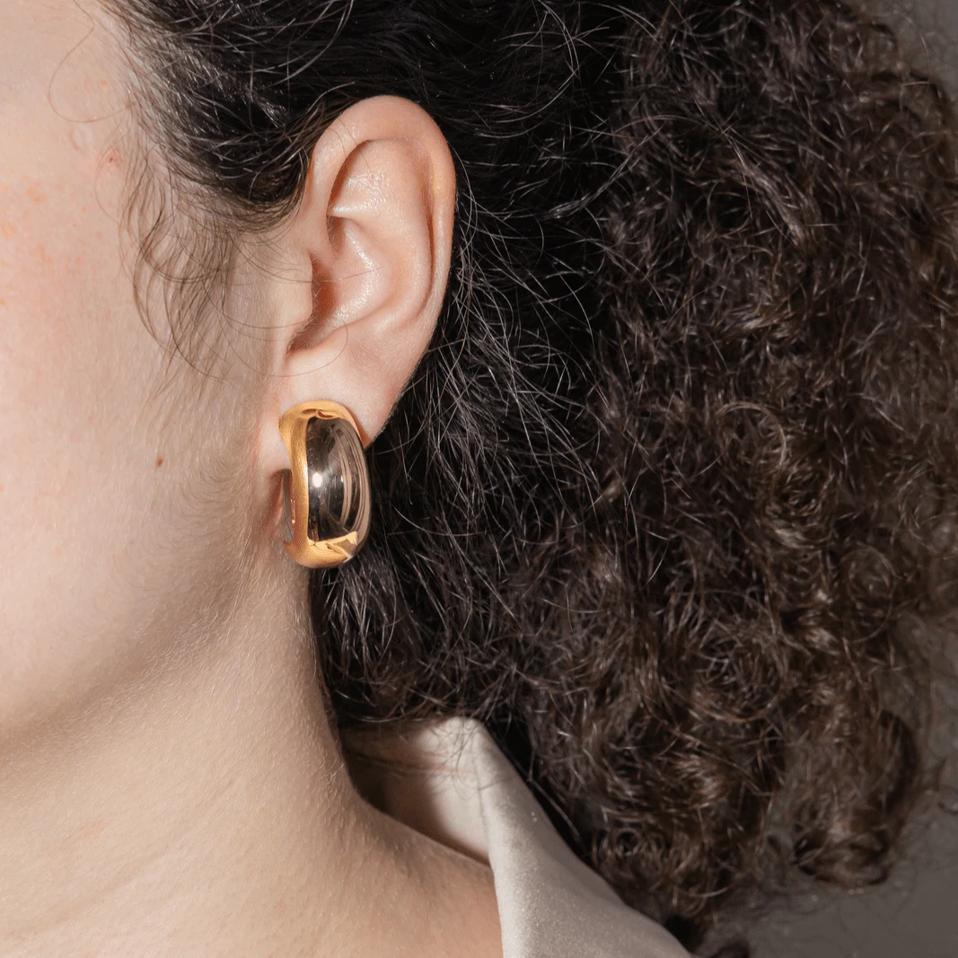 Boucles D'oreilles Créoles MAUBOUSSIN En Or Jaune 2 Boucles D'oreilles Créoles MAUBOUSSIN En Or Jaune – Image 2