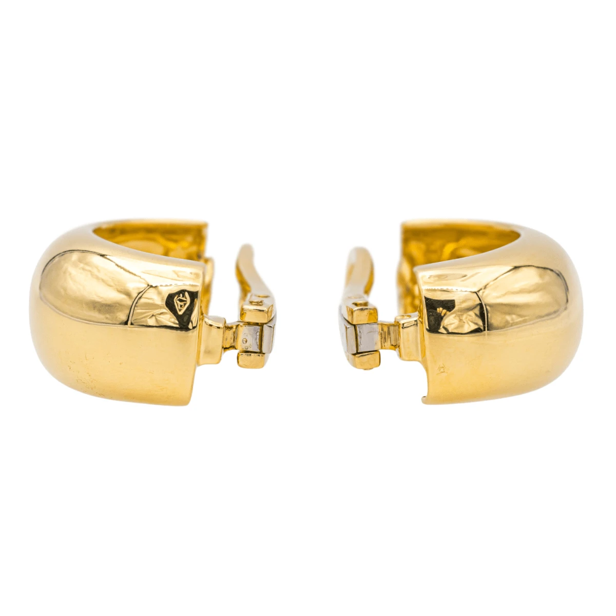 Boucles D'oreilles Créoles MAUBOUSSIN En Or Jaune 6 Boucles D'oreilles Créoles MAUBOUSSIN En Or Jaune – Image 6