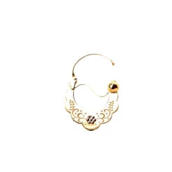 Boucles D'oreilles Créoles Savoyardes En Or Jaune Et Or Blanc -Castafiore Boutique boucles doreilles creoles savoyardes en or jaune et or blanc 574956