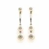 Boucles D'oreilles Pendantes En Or Jaune Et Diamants -Castafiore Boutique boucles doreilles diamants email et or jaune 18k 652310