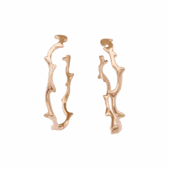 Miller Boucles D'oreilles DIOR, "Bois De Rose" En Or Rose