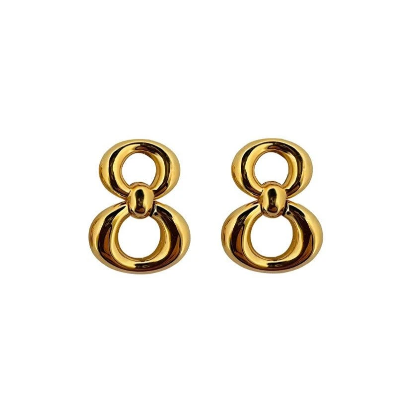 Boucles D'oreilles Clou DIOR En Or Jaune 1 Boucles D'oreilles Clou DIOR En Or Jaune