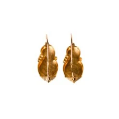 Boucles D'oreilles Dormeuses En Or Jaune 7 Boucles D'oreilles Dormeuses En Or Jaune -Castafiore Boutique boucles doreilles dormeuses anciennes en or jaune cisele 576003