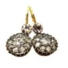 Boucles D'oreilles Dormeuses En 2 Ors Et Diamant -Castafiore Boutique boucles doreilles dormeuses en 2 ors et diamant 384668