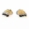 Boucles D'oreilles Clou En Or Jaune, Or Blanc, Saphirs Et Diamants 14 Boucles D'oreilles Clou En Or Jaune, Or Blanc, Saphirs Et Diamants -Castafiore Boutique boucles doreilles en 2 ors diamants et saphirs 690934