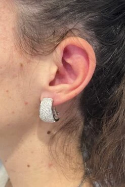 Boucles D'oreilles En Or Blanc Et Diamant 7 Boucles D'oreilles En Or Blanc Et Diamant -Castafiore Boutique boucles doreilles en or blanc et diamant 451231