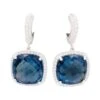 Miller Boucles D'oreilles En Or Blanc, Topaze Bleue Et Diamants -Castafiore Boutique boucles doreilles en or blanc topaze bleue et diamants 325250