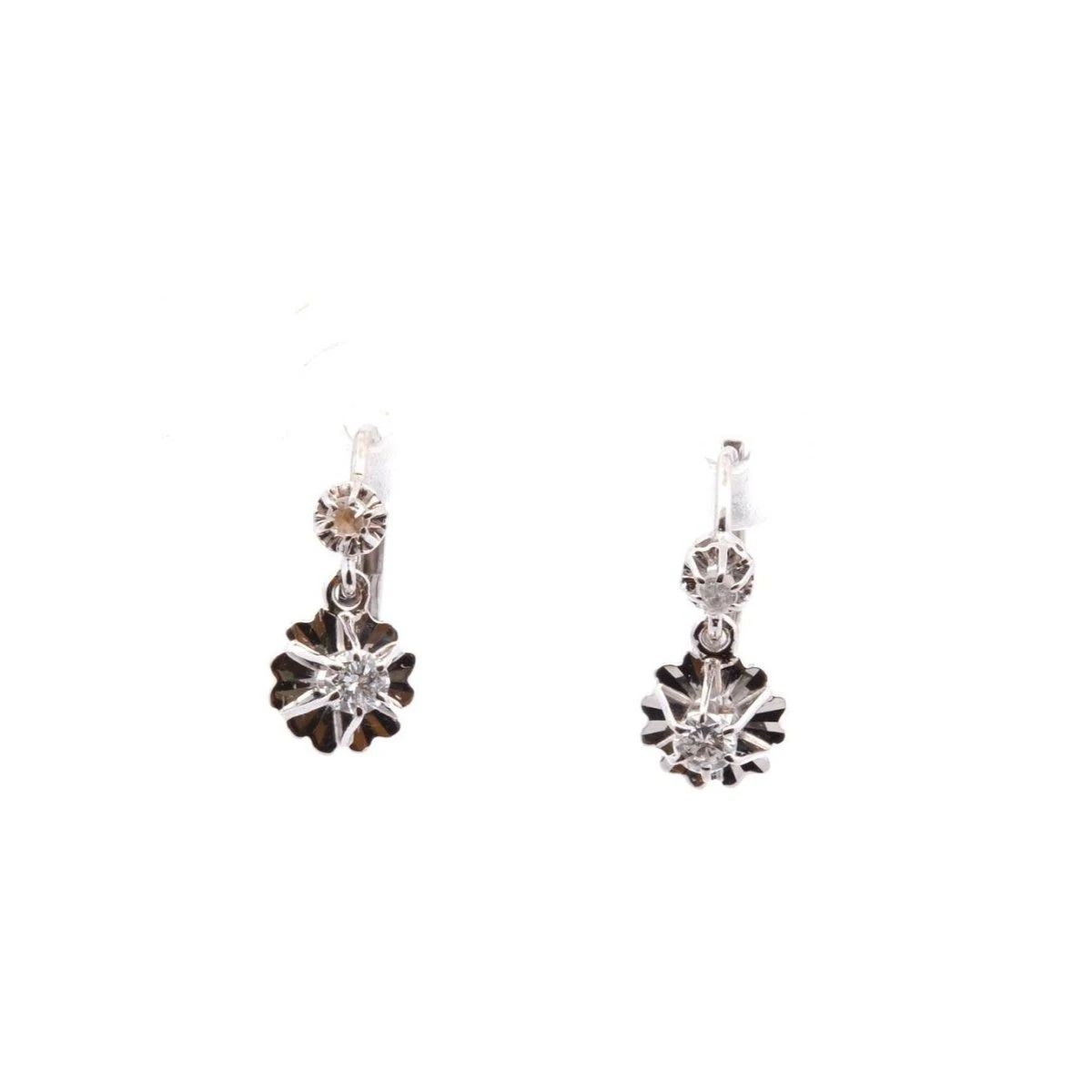 Boucles D'oreilles En Or Et Diamants 2 Boucles D'oreilles En Or Et Diamants – Image 2