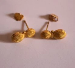 Boucles D'Oreilles En Or Grec 22 Carats -Castafiore Boutique boucles doreilles en or grec 22 carats 555611