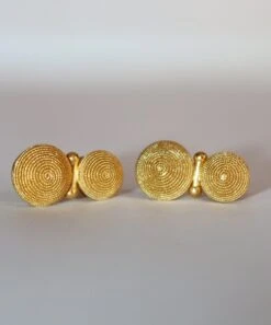 Boucles D'Oreilles En Or Grec 22 Carats -Castafiore Boutique boucles doreilles en or grec 22 carats 985249