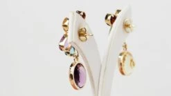 Boucles D'oreilles En Or Jaune Et Pierres Fines -Castafiore Boutique boucles doreilles en or jaune et pierres fines 664252