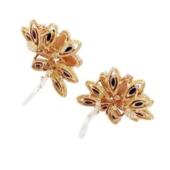 Miller Boucles D'oreilles En Or Jaune, Lapis Lazuli, Corail Et Diamants -Castafiore Boutique boucles doreilles en or jaune lapis lazuli corail et diamants 763400